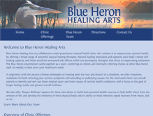 Tablet Screenshot of blueheronhealingart.com